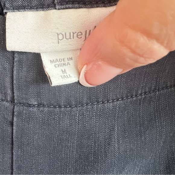 Pure Jill J.Jill Tall  Lyocell Tencel “Deep Blue” Wide Leg Pull On Pants - Picture 7 of 8